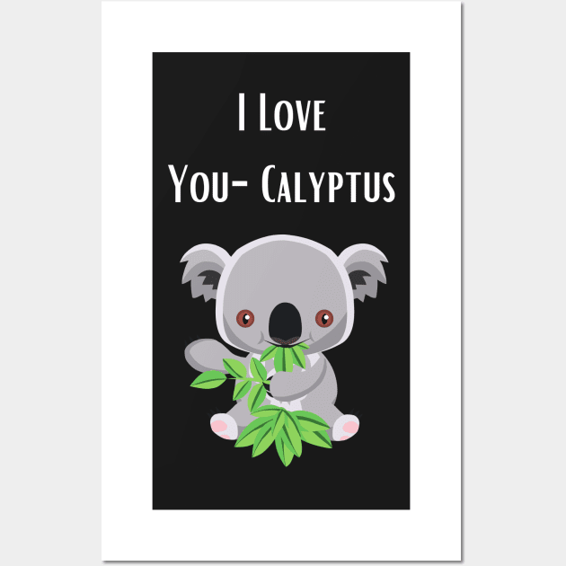 Animal Koala Eucalyptus Pun Wall Art by Felicity-K